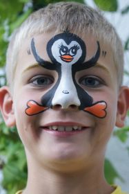 Kinderschminken Darmstadt Pinguin