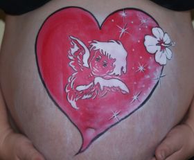 Babybauch bemalen, Schwangerschaft