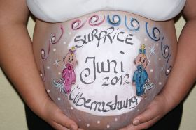 Babybauchbellypainting Darmstadt, Mannheim, Mainz